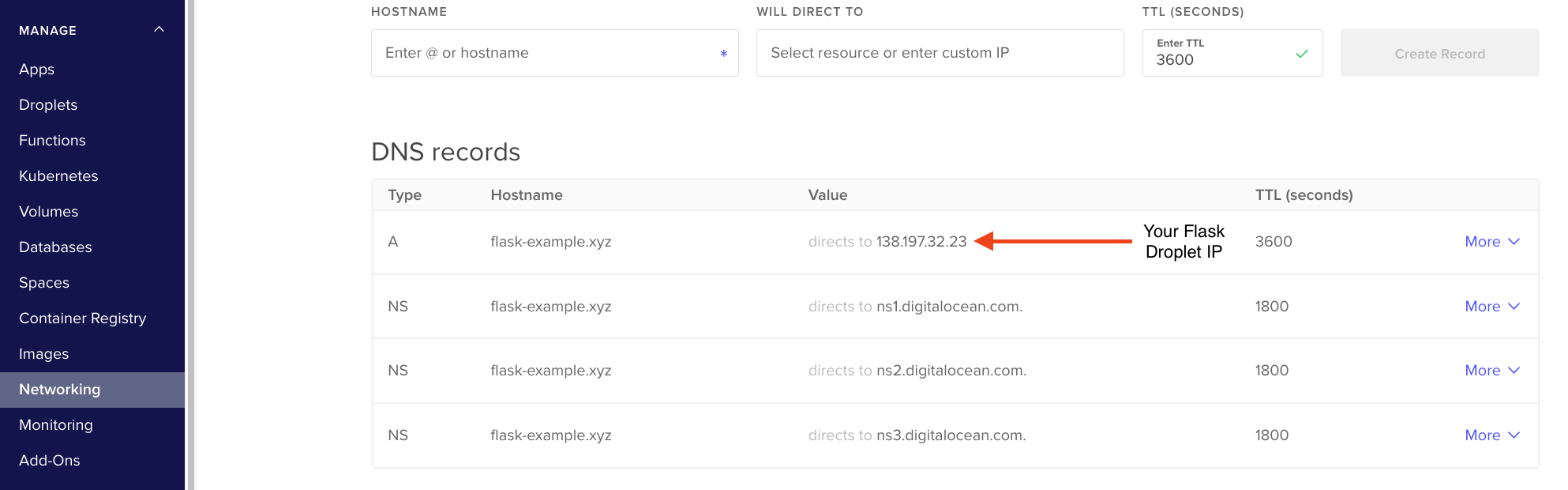 Flask DigitalOcean Documentation